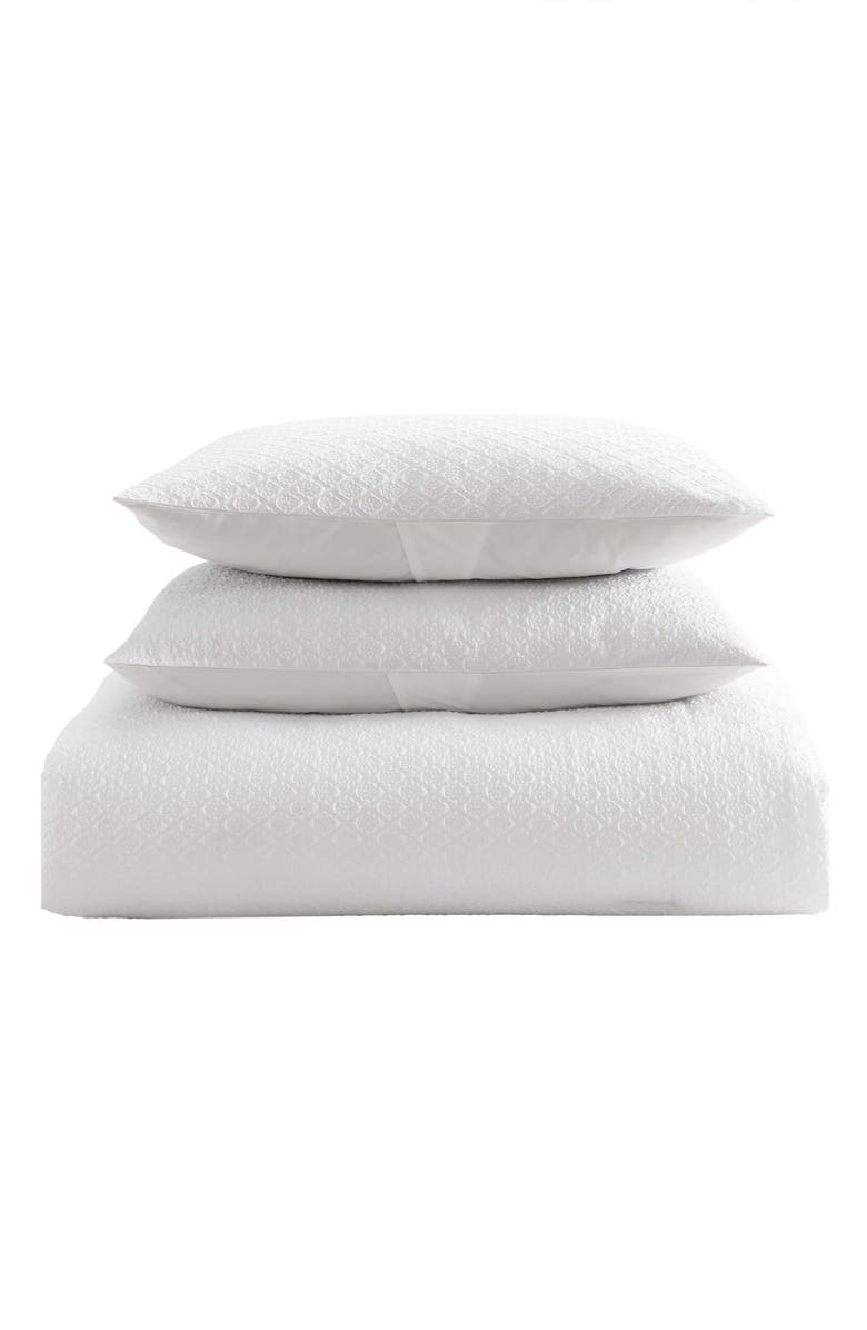 Laura Ashley Margaret Comforter & Sham 3-Piece Set, Main, color, White