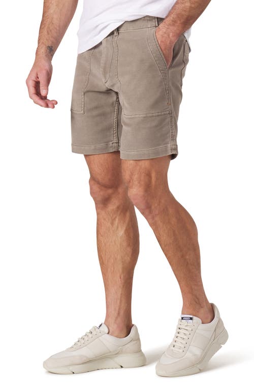The Normal Brand Comfort Terry Utility Shorts In Taupe