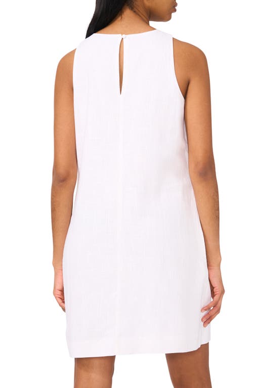 Halogenr Halogen(r) Sleeveless Linen Blend A-line Dress In Bright White