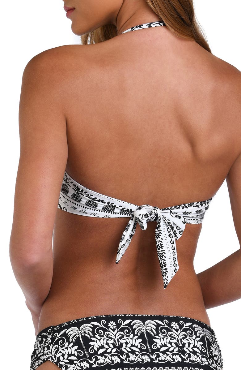 Sunshine 79 Coast Twist Front Bandeau Bikini Top, Alternate, color, Ivory