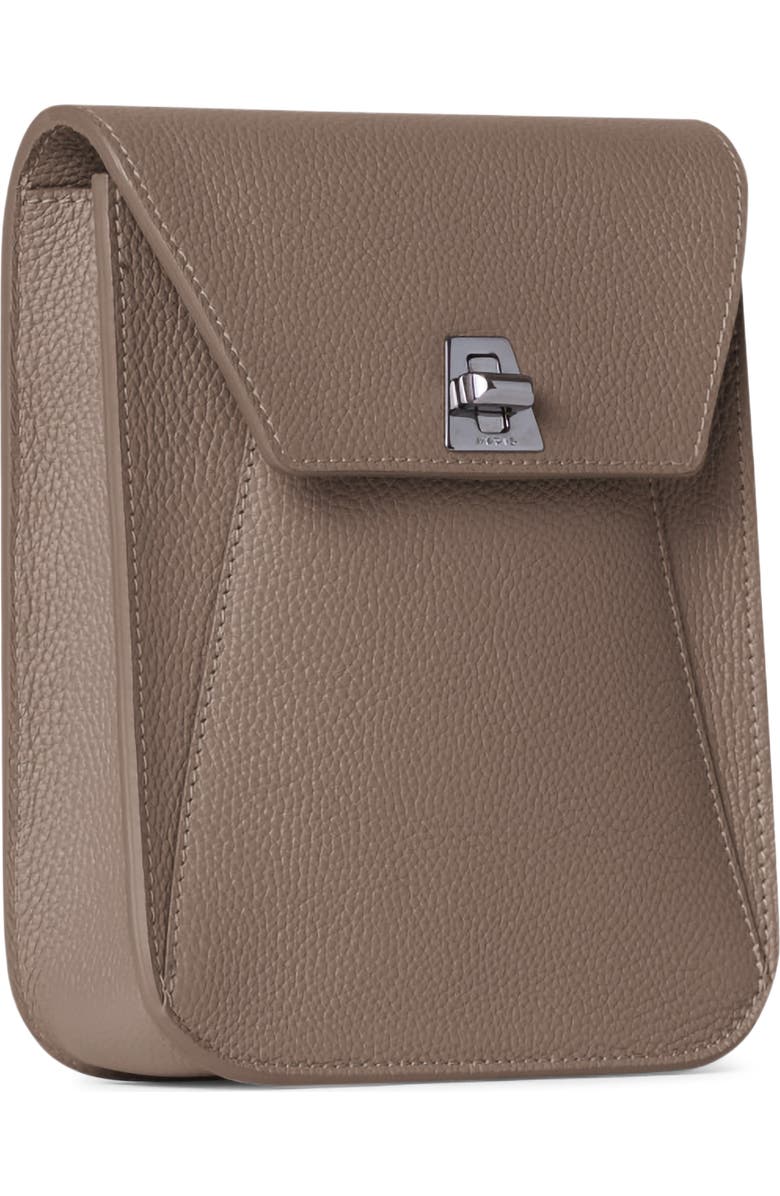 Akris Mini Anouk Leather Crossbody Bag, Alternate, color, Taupe