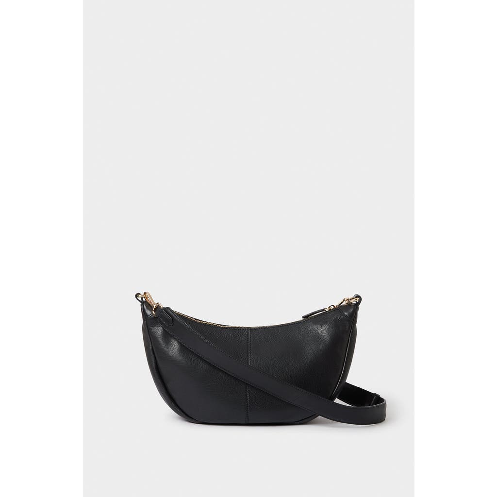 Osprey London The Oxford Leather Sling Bag In Black