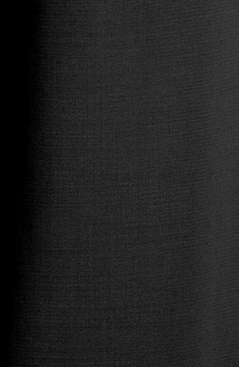 Area Crystal Embellished Cutout Straight Leg Stretch Wool Crepe Pants, Alternate, color,