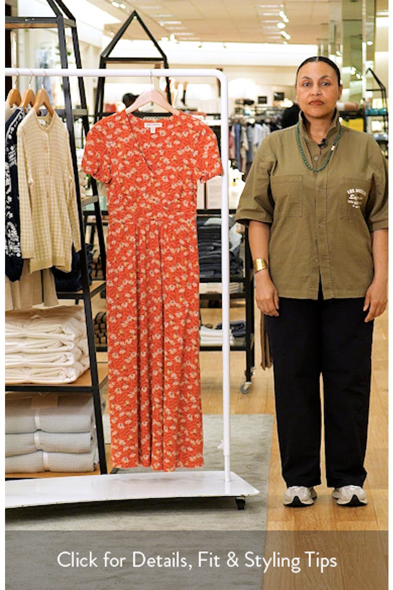 Chateaux Floral Organic Cotton Midi Dress video