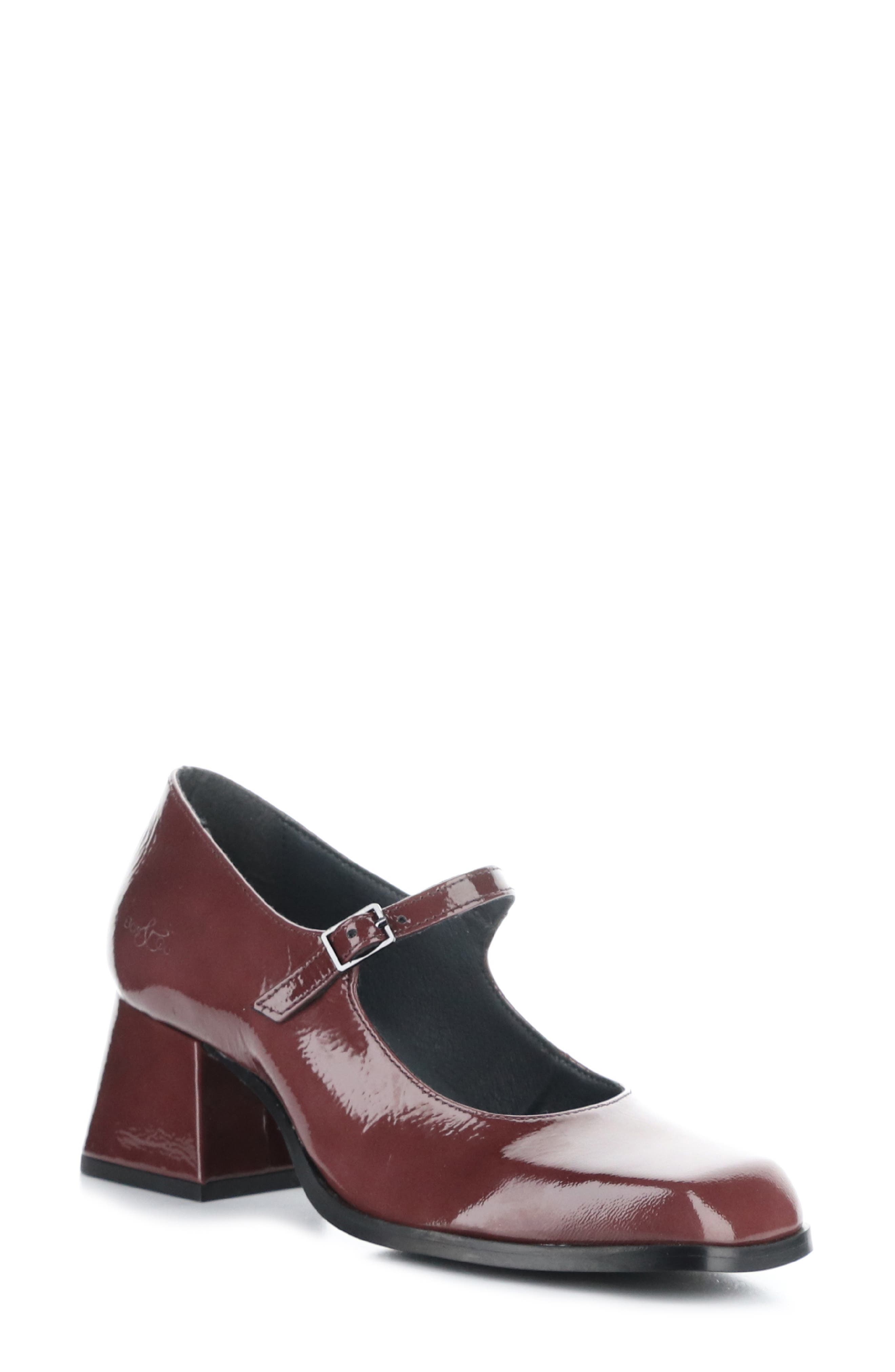 Bos. & Co. Amaya Mary Jane Pump, Main, color, Berry Duomo
