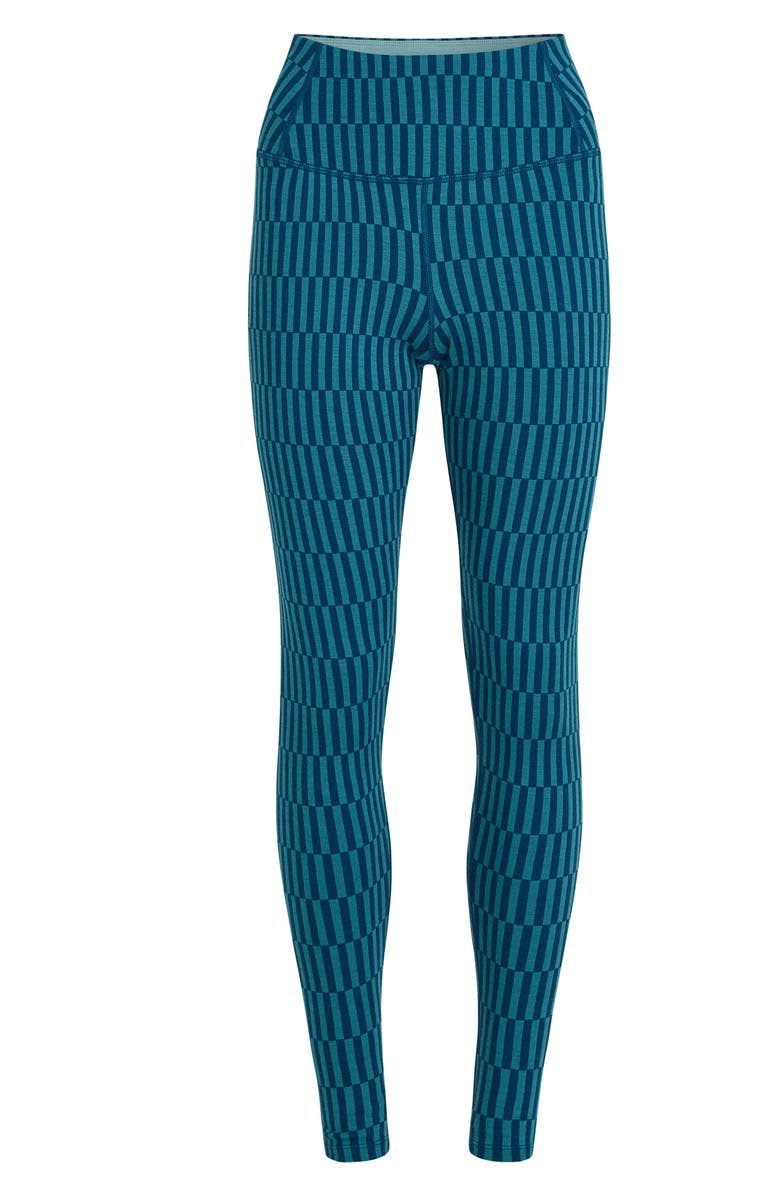 Icebreaker 260 Vertex Merino Wool High Waist Leggings, Alternate, color, Topaz/ Atlantis