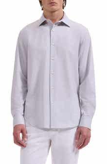 James OoohCotton® Space Dye Button-Up Shirt