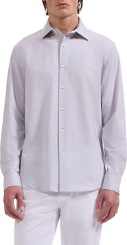 Bugatchi James OoohCotton® Space Dye Button-Up Shirt