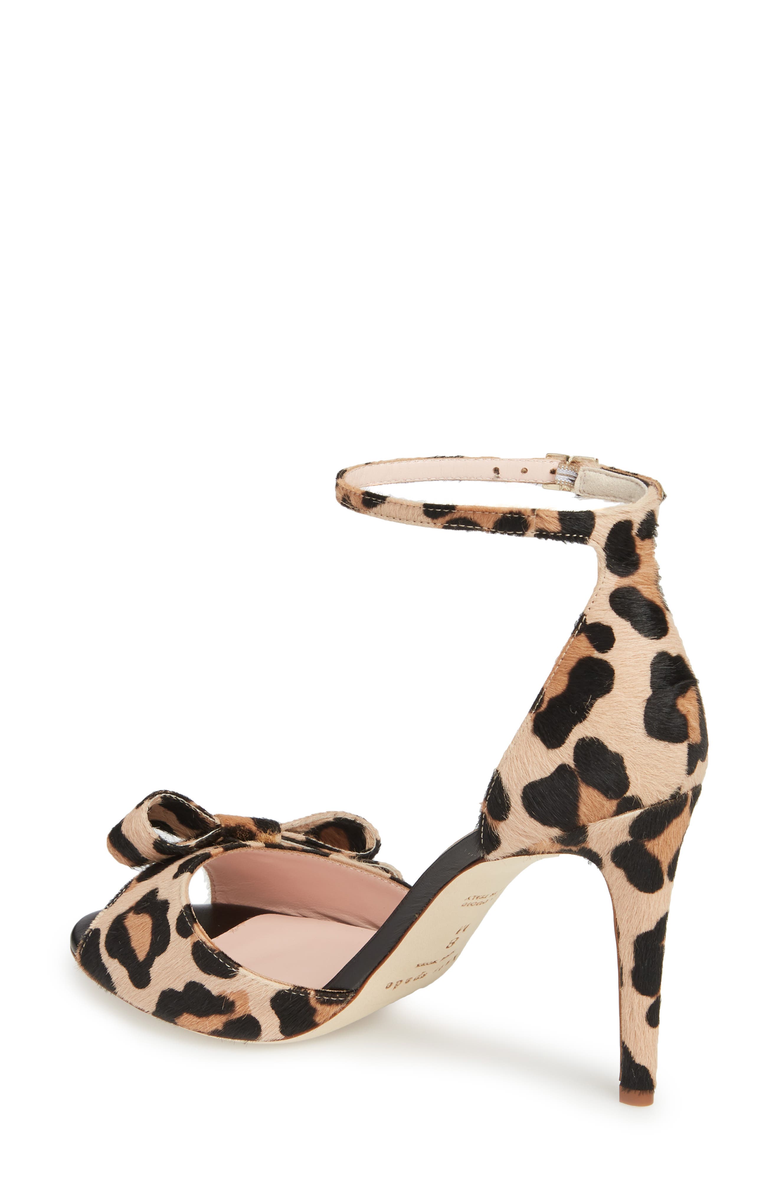 ismay ankle strap sandal, Alternate, color, LEOPARD CALF HAIR