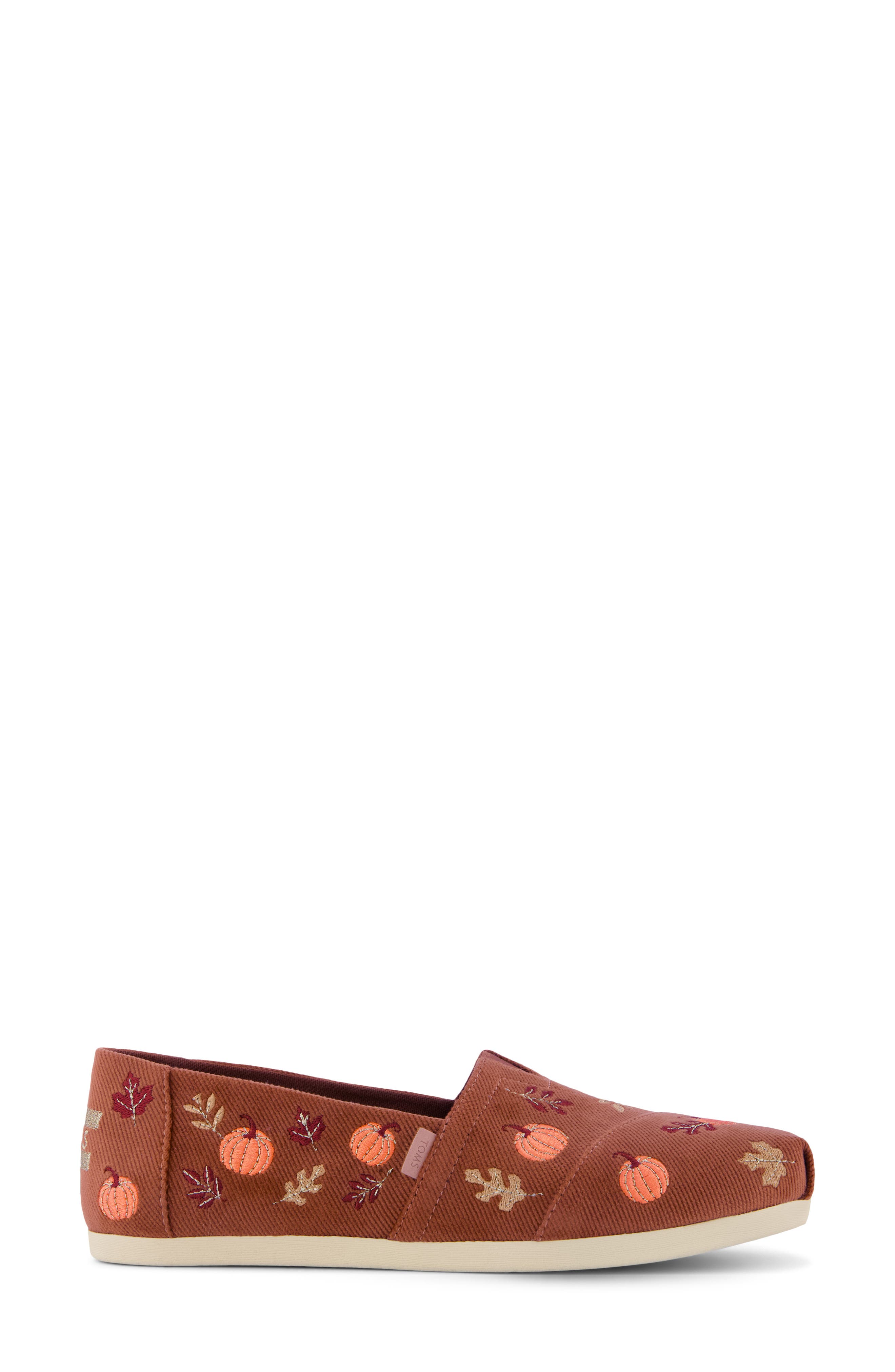 Alpargata Classic Embroidered Slip-On, Alternate, color, MEDIUM BROWN