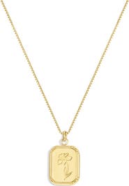 Set & Stones Audrey Birth Flower Necklace