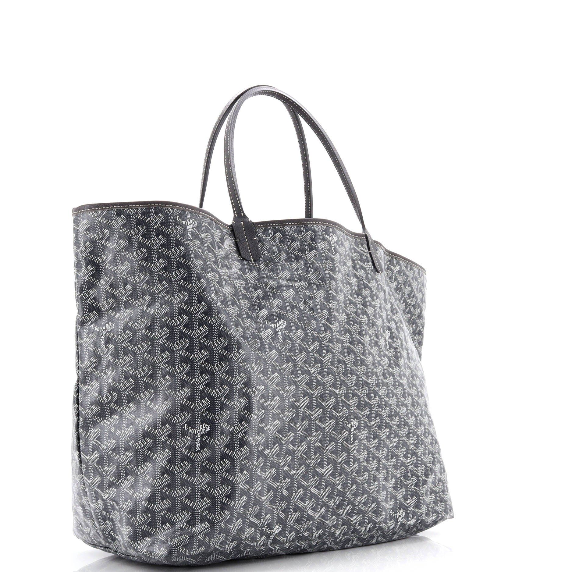 Pre-Owned Goyard Saint Louis Tote Coated Canvas GM, Alternate, color, Gray