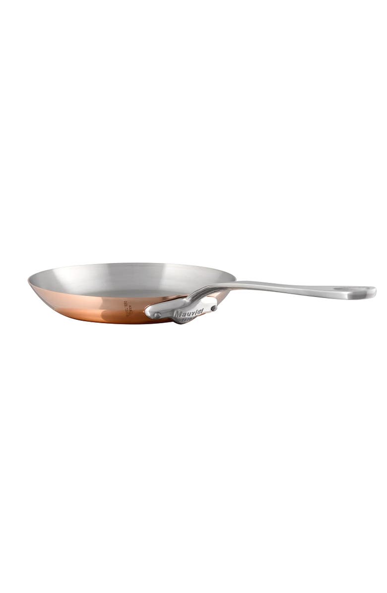 Mauviel M'3 S 10.2-Inch Copper Frying Pan With Cast Stainless Steel Handle, Main, color, Copper