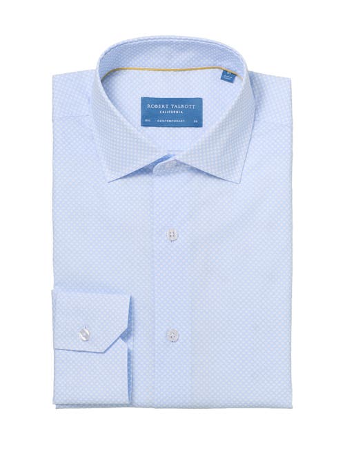 Robert Talbott Reynolds Contemporary Circle Print Shirt In Blue