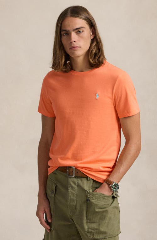 Polo Ralph Lauren Classic Fit Jersey Crewneck T-shirt In Classic Peach/c6342