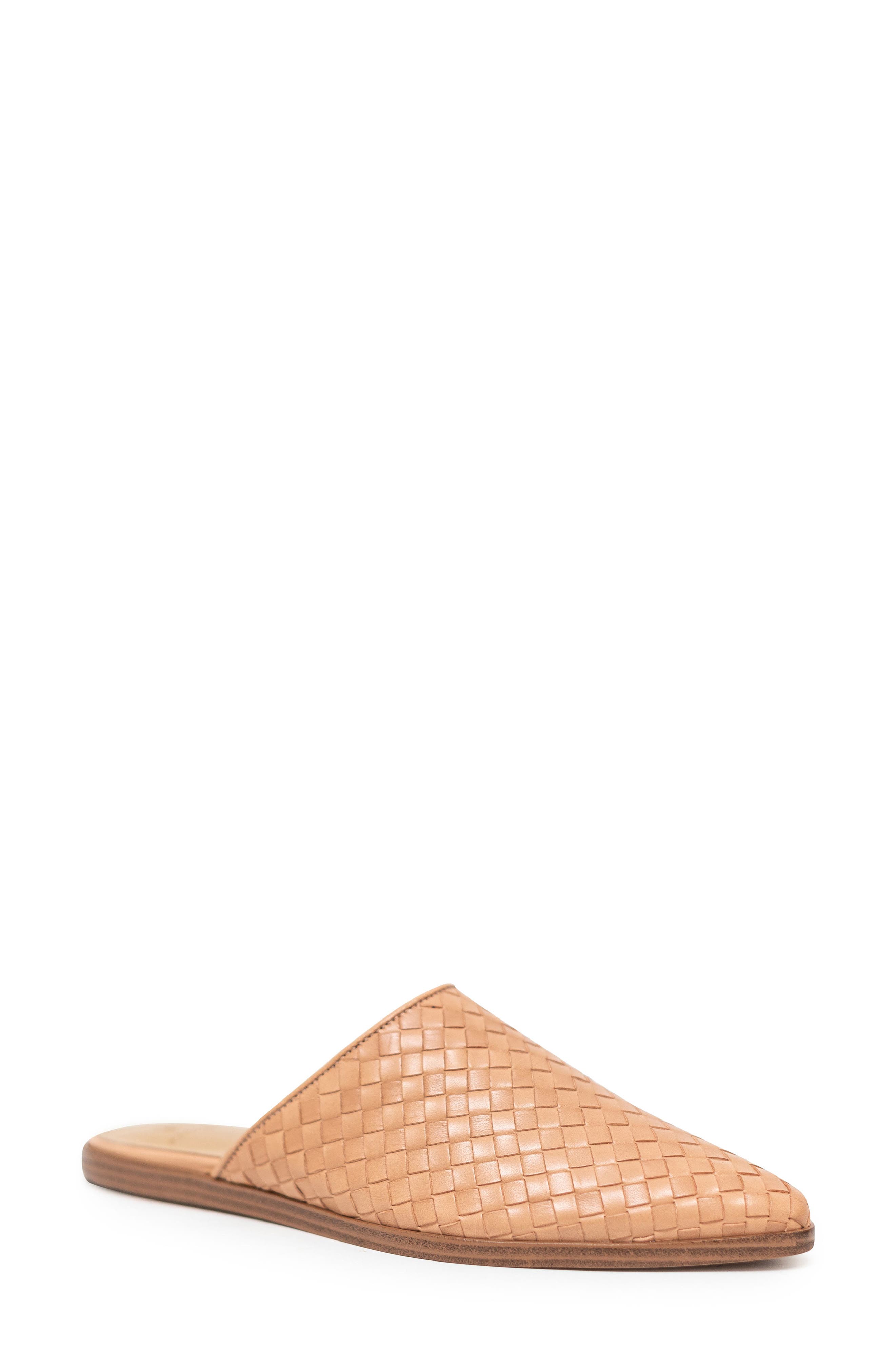 Garren Pointed Toe Mule, Main, color, MEDIUM NATURAL LEATHER