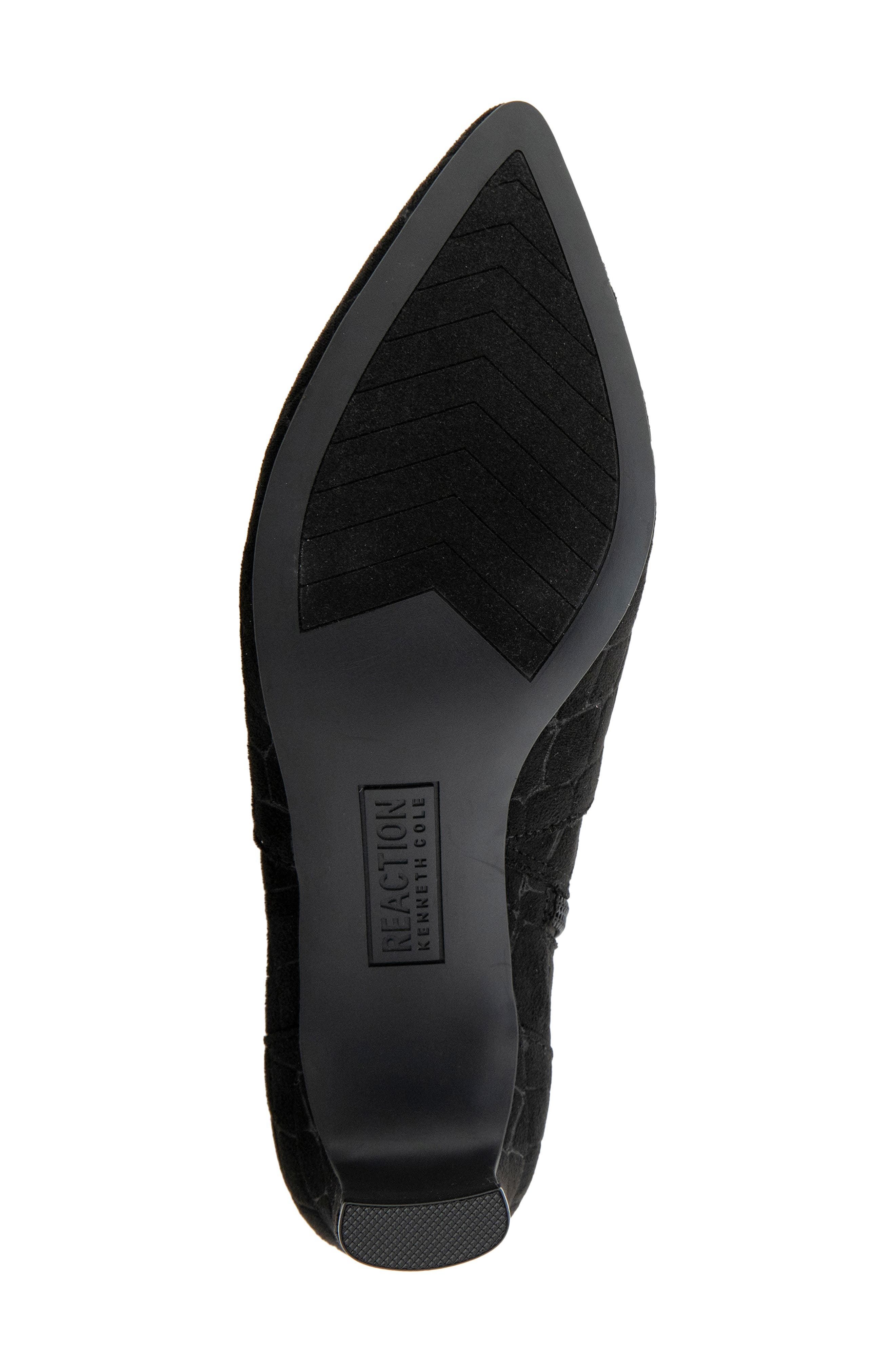 Bindi Croc Embossed Bootie, Alternate, color, BLACK CROC MICRO