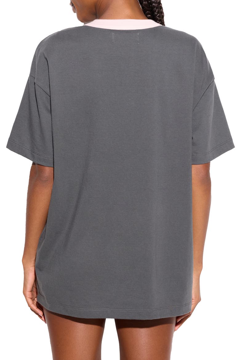 333 Boyfriend Ringer Graphic T-Shirt, Alternate, color, ASH