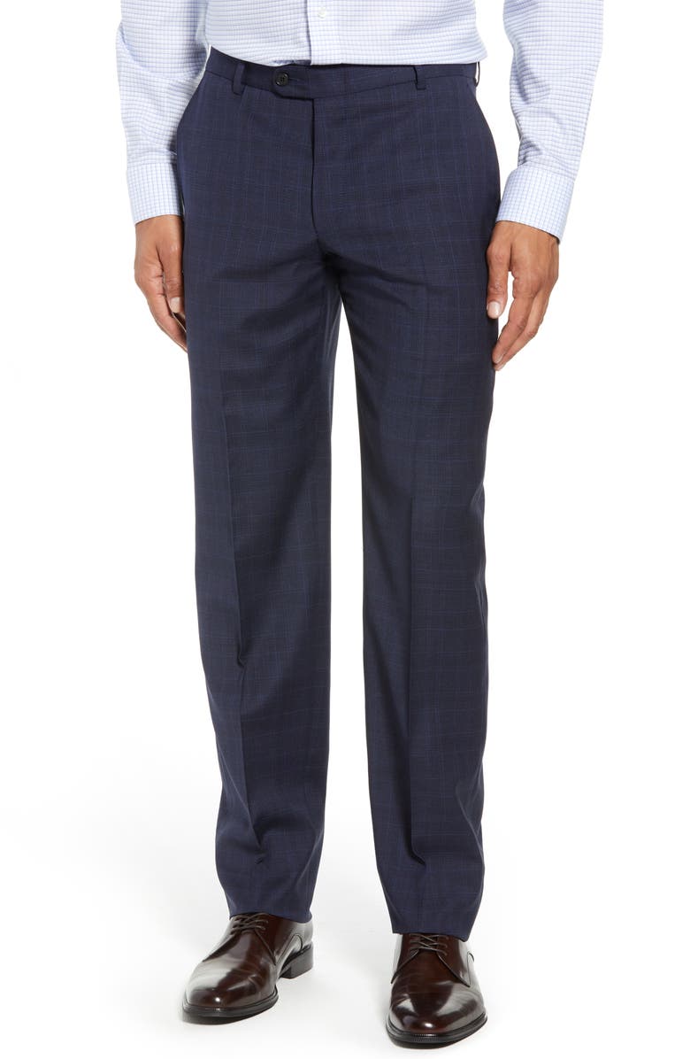 Hickey Freeman Classic Fit Plaid Wool Suit, Alternate, color,