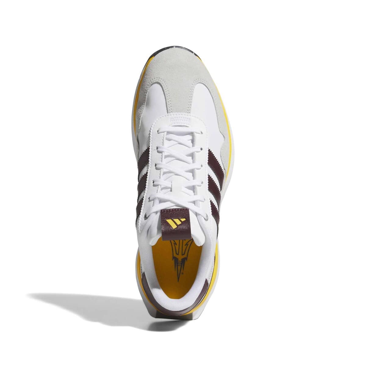 adidas Men's adidas  Arizona State Sun Devils Textile Spikeless Golf Shoes, Alternate, color, White