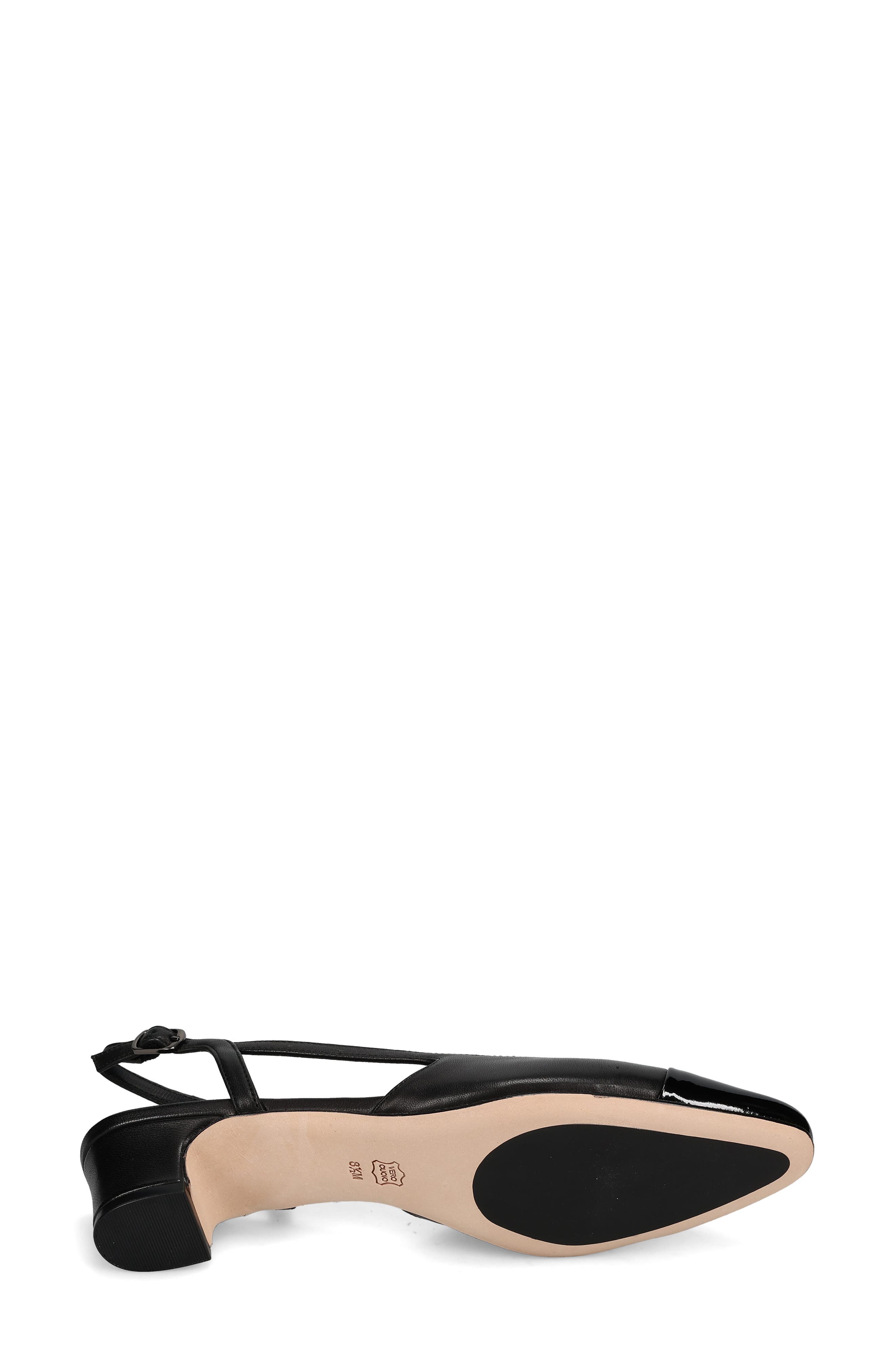 VANELi 'Aliz' Slingback Pump, Alternate, color, Black Leather