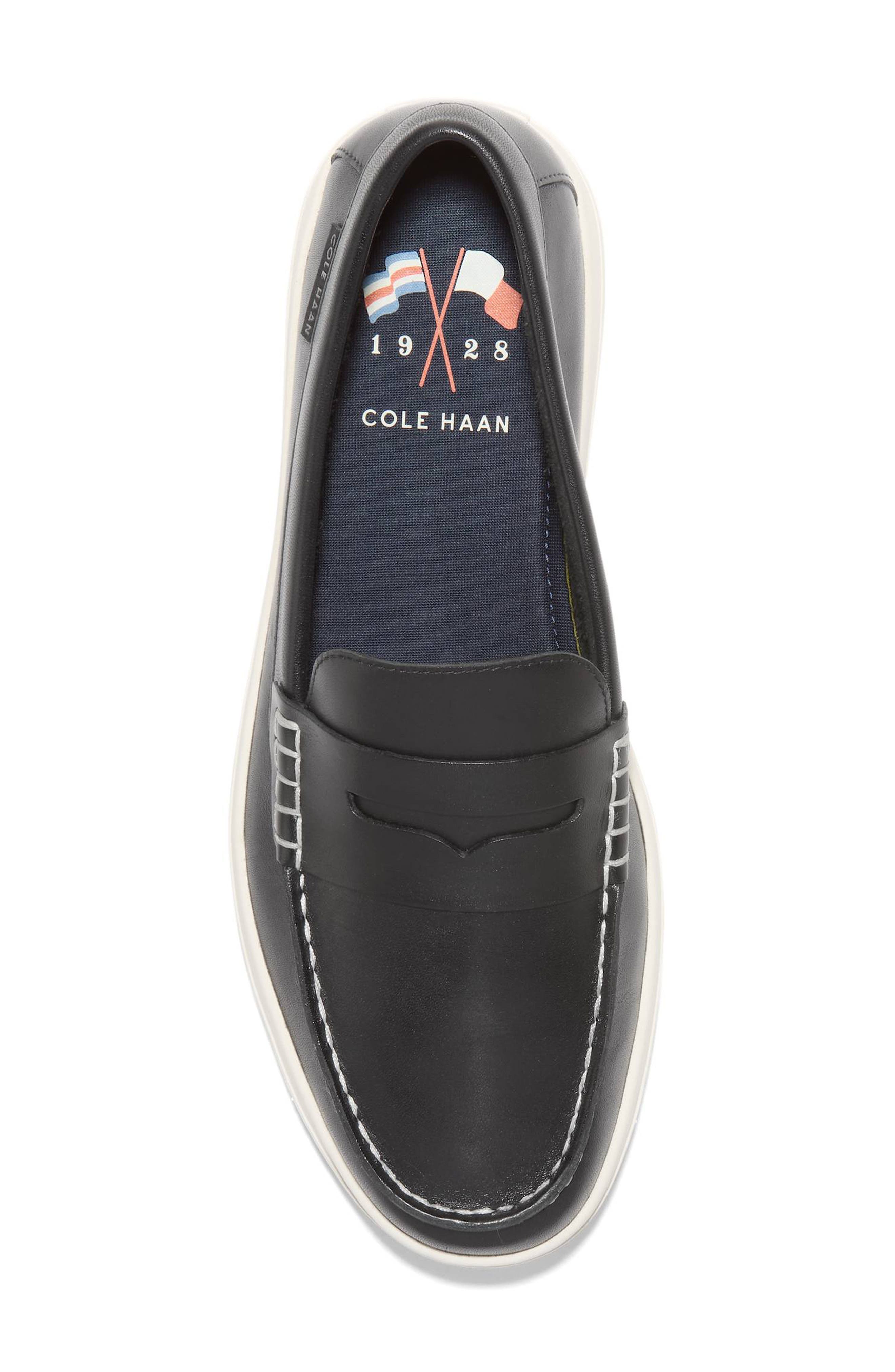Cole Haan Nantucket Penny Loafer Sneaker, Alternate, color, Black / Ivory