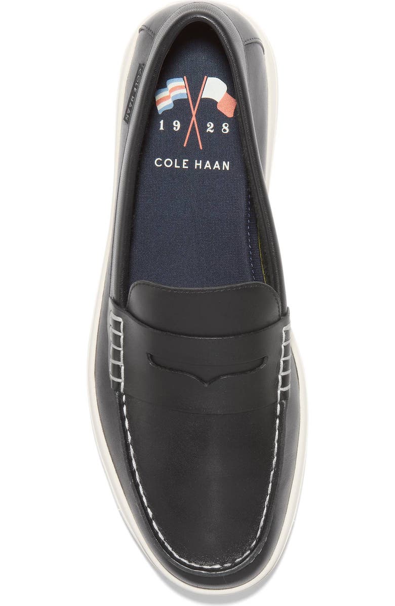 Cole Haan Nantucket Penny Loafer Sneaker, Alternate, color, Black / Ivory