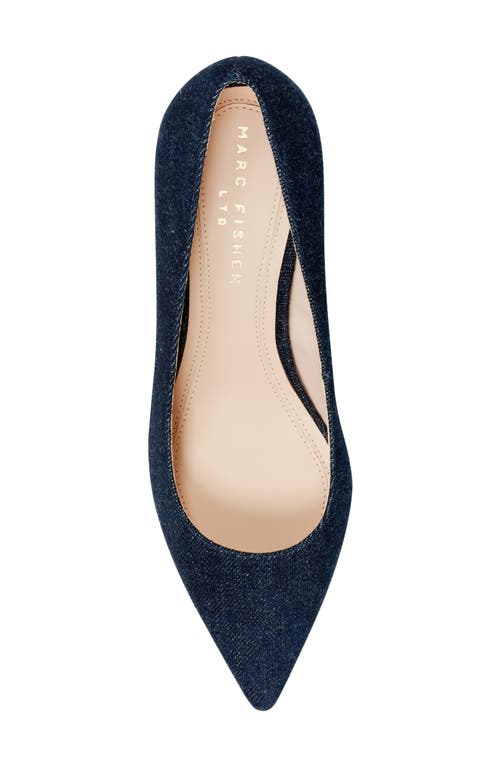 Marc Fisher Ltd Zala Block Heel Pump In Blue