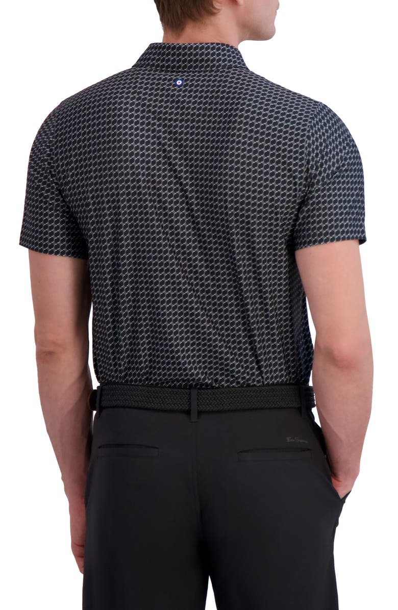 Ben Sherman Optic Geo Tech Jersey Golf Polo, Alternate, color, 