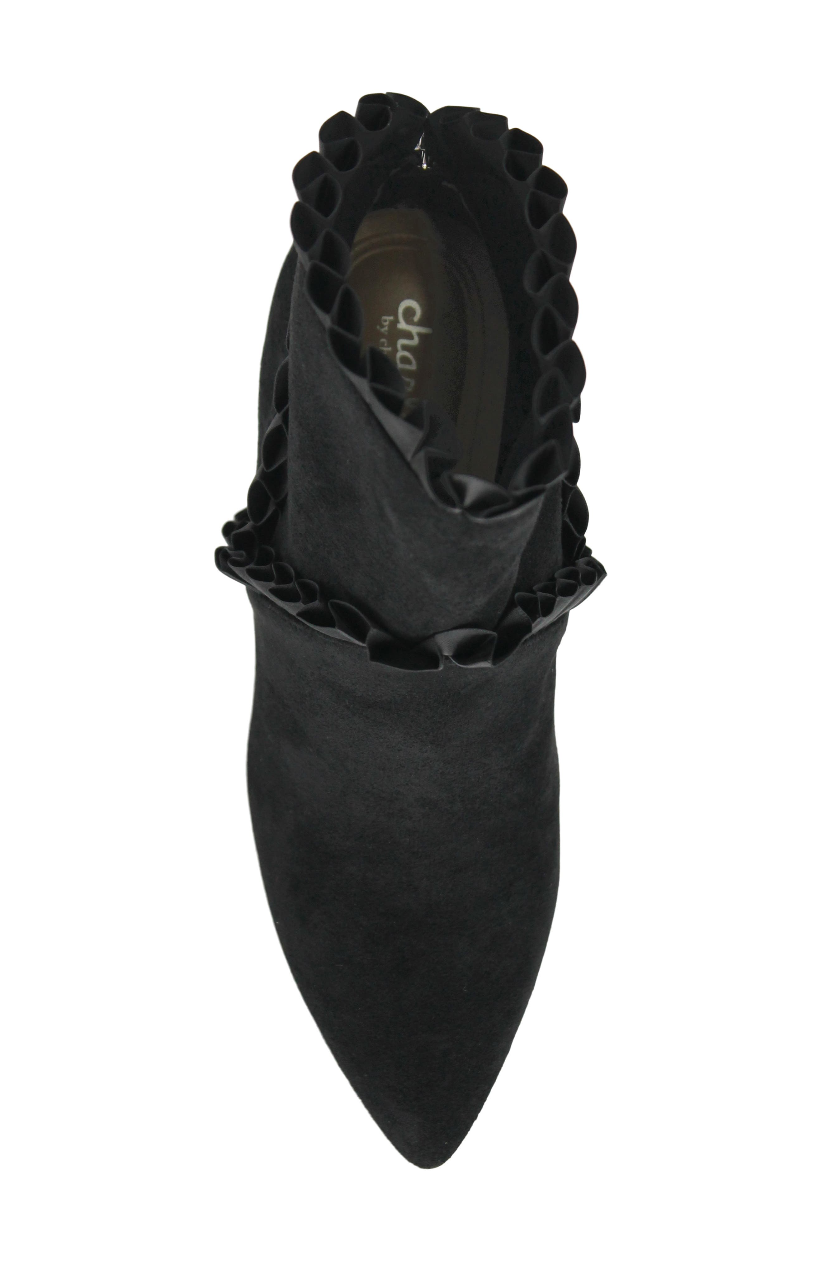 Charles by Charles David Pippin Pointed Toe Bootie, Alternate, color, Black-Ms