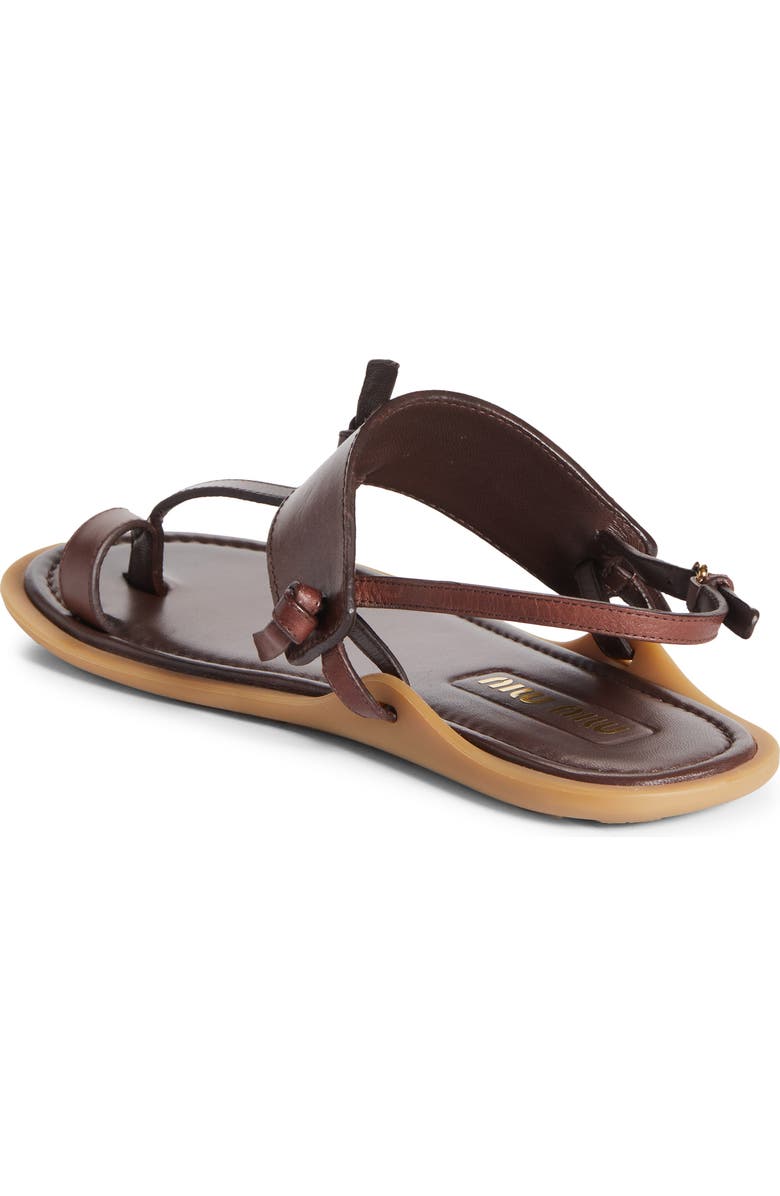 Miu Miu Slingback Sandal, Alternate, color, Brown