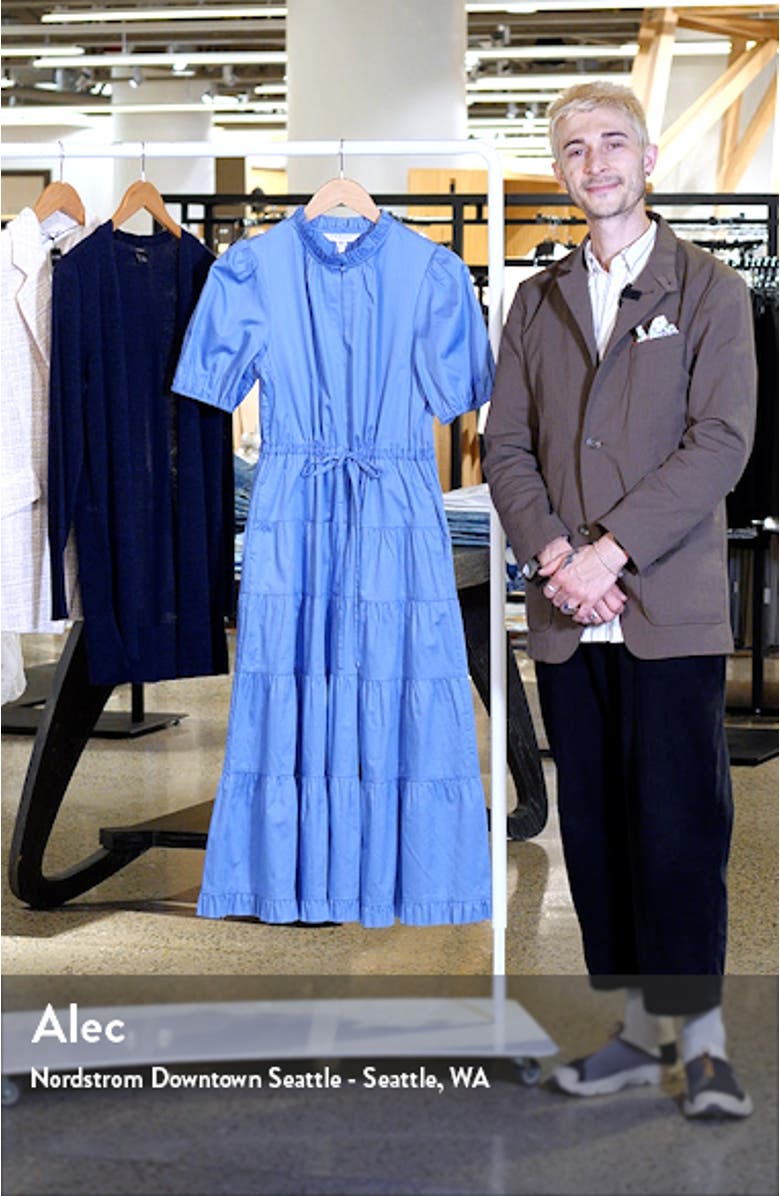 Hedy Tiered Cotton Midi Dress, sales video thumbnail