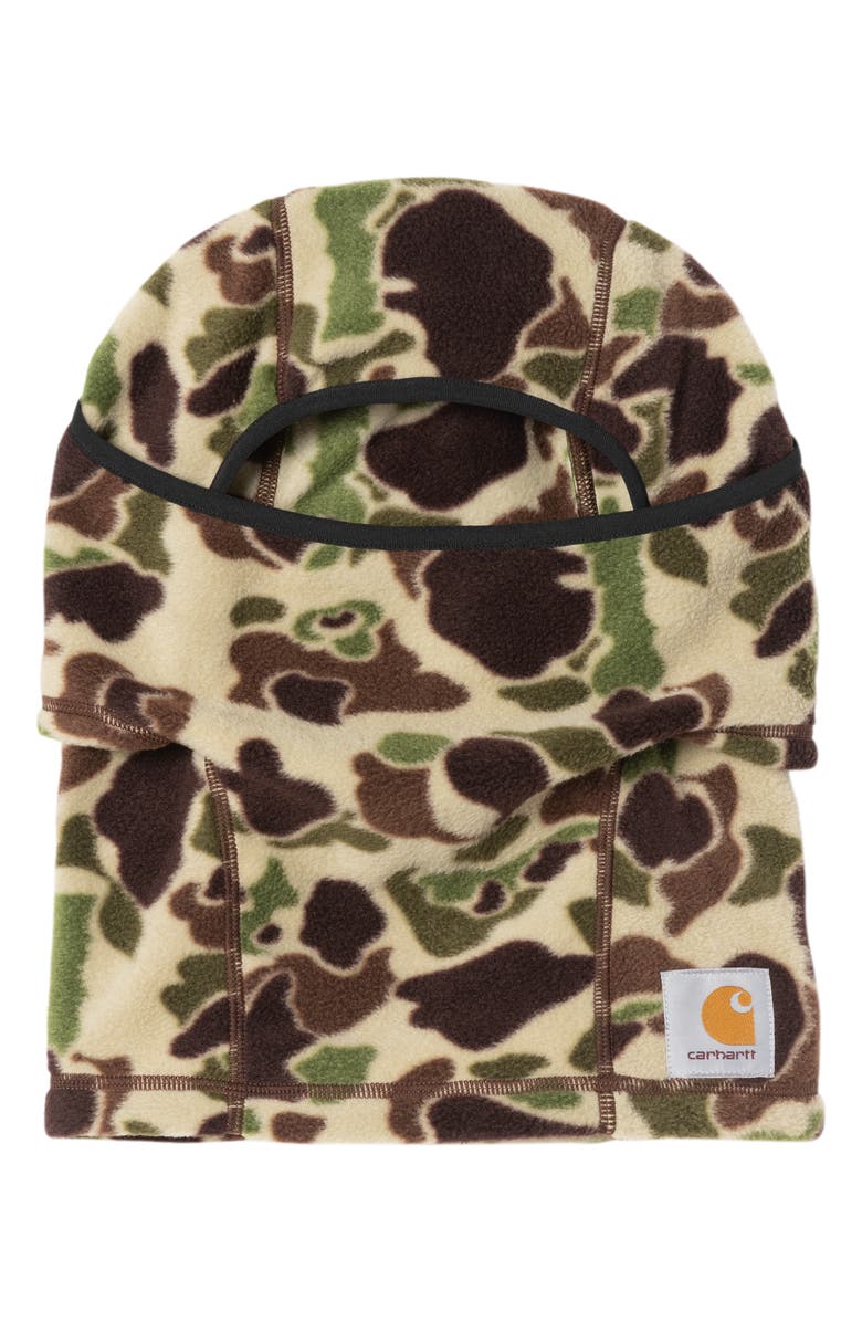 Carhartt Work In Progress Expedition Balaclava, Alternate, color, Camo Duck, Green / Black