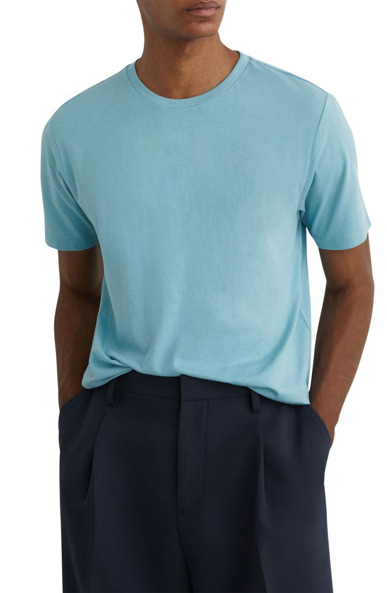 Reiss Bless Cotton T-Shirt, Main, color, Sea Blue