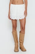 Princess Polly Ode to Love Eyelet Mini Skort