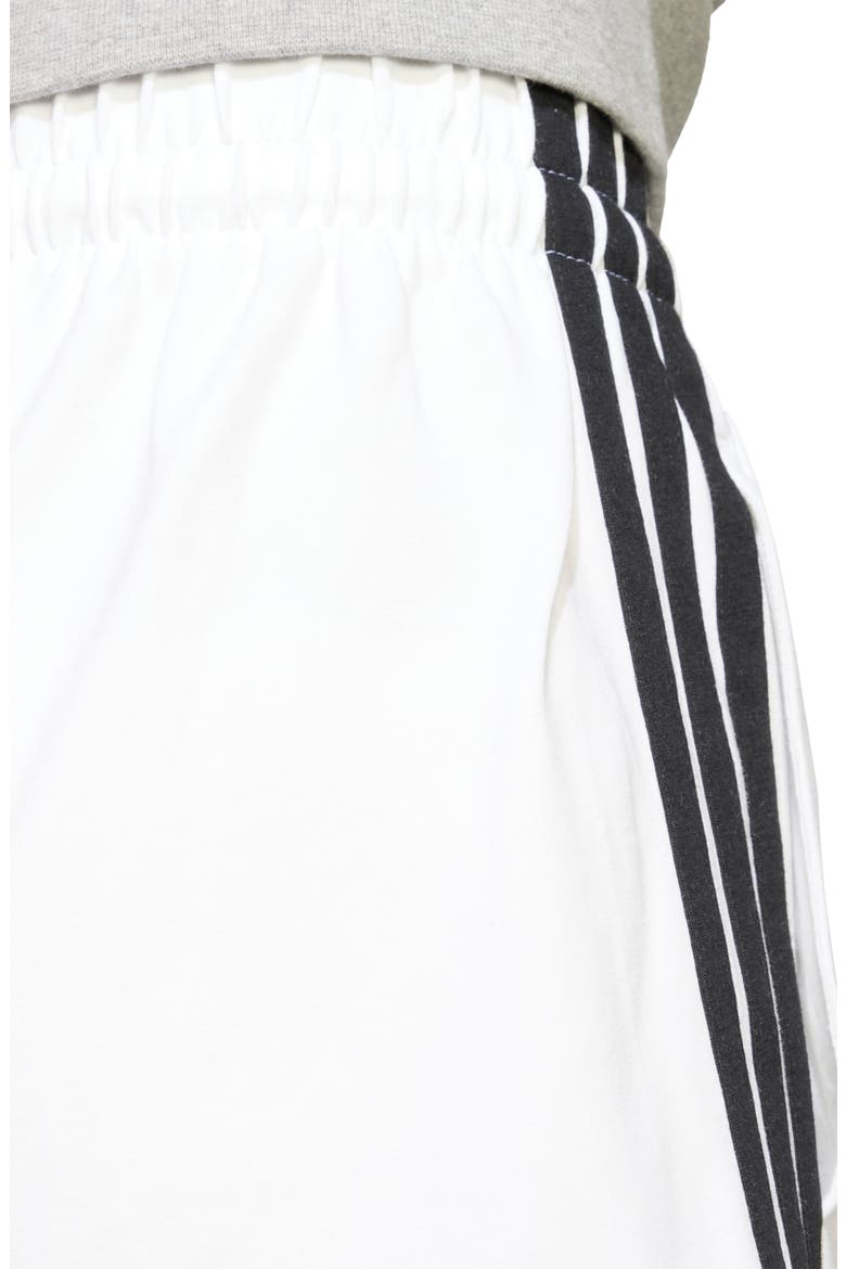 3-Stripes Shorts, Alternate, color, WHITE/ BLACK