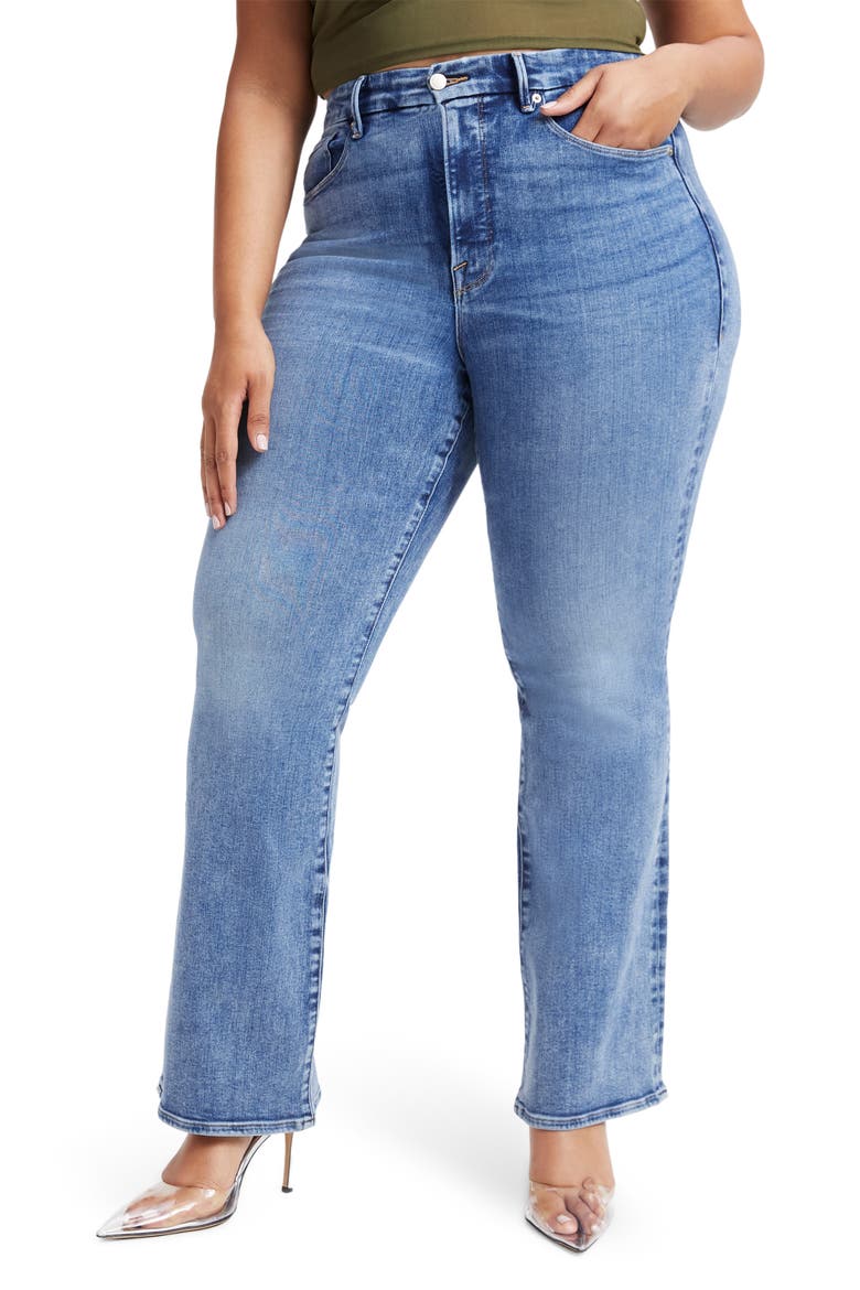 Good Classic High Waist Bootcut Jeans, Alternate, color, INDIGO254