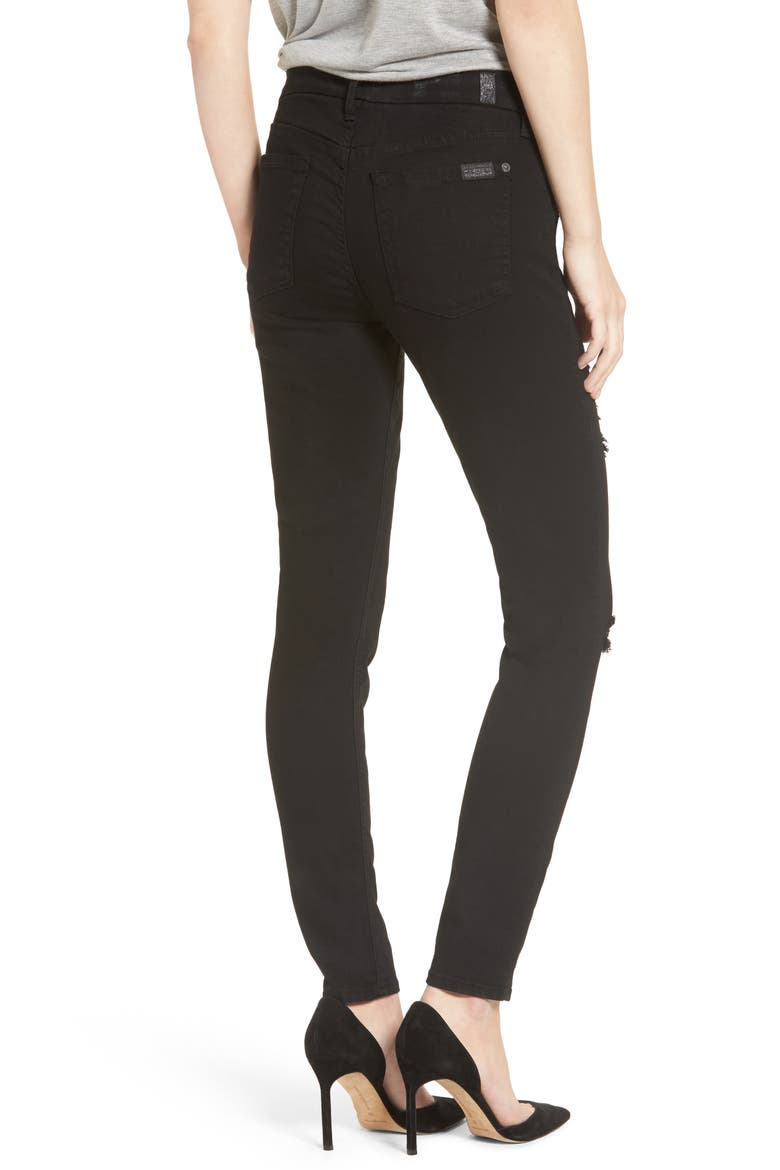 b(air) Ankle Skinny Jeans, Alternate, color, BAIR BLACK 3