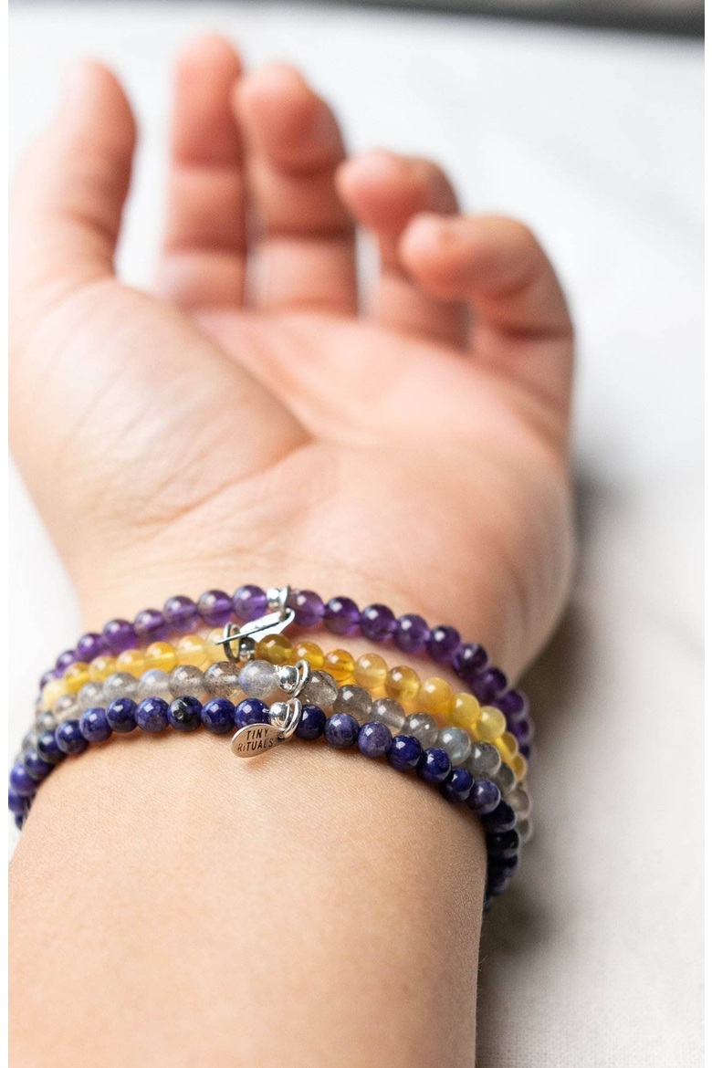 Sagittarius Bracelet Set, Alternate, color, Purple / Gray / Yellow