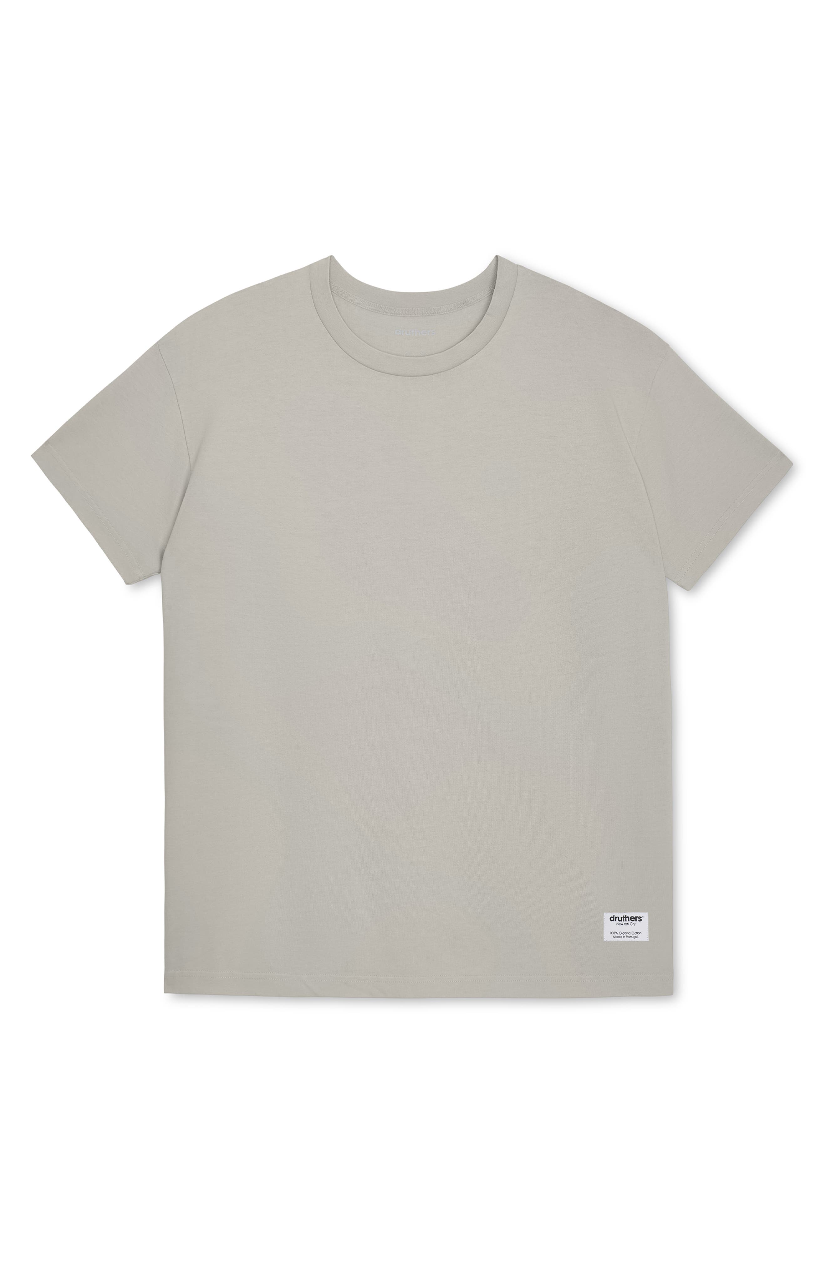 Druthers NYC Heavyweight Organic Cotton T-Shirt in Chateau Grey 