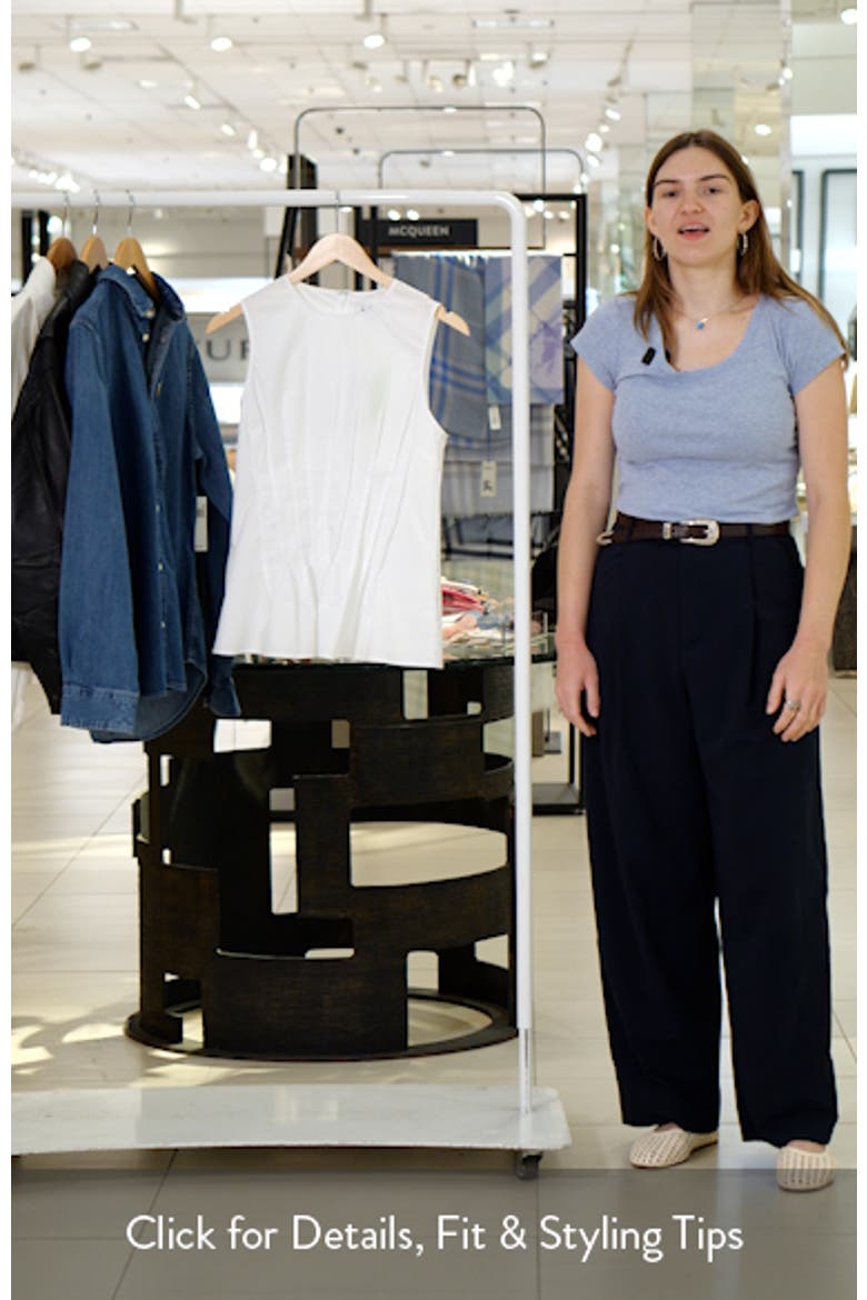 Pleated Sleeveless Top video