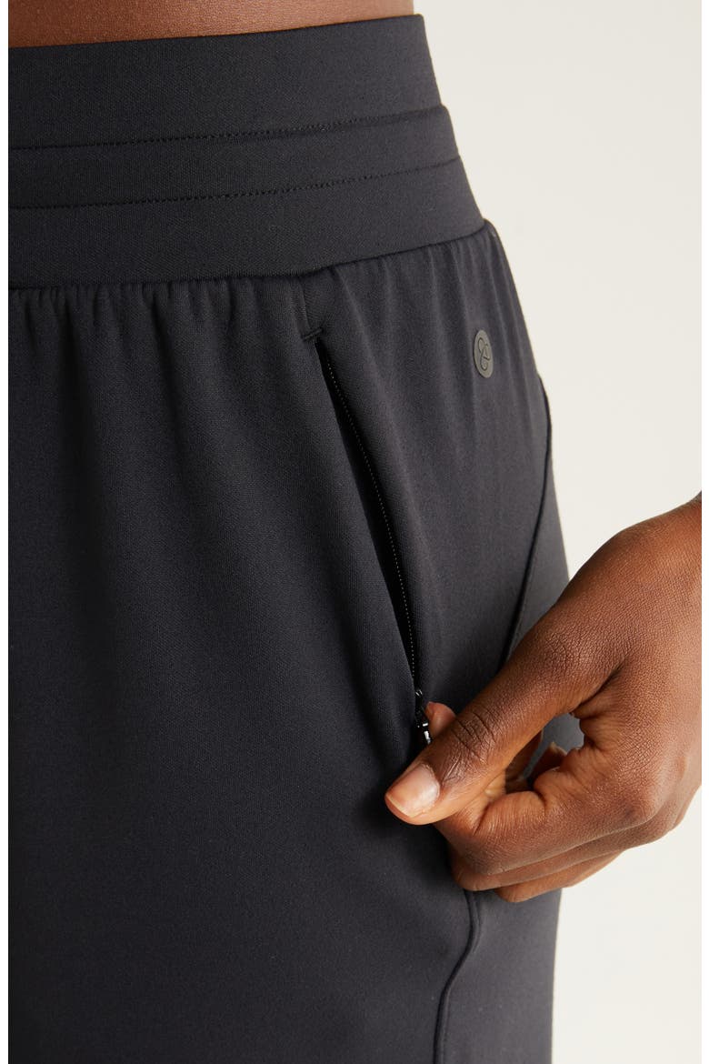 Lift Off High Waist Ankle Pants, Alternate, color, BLACK
