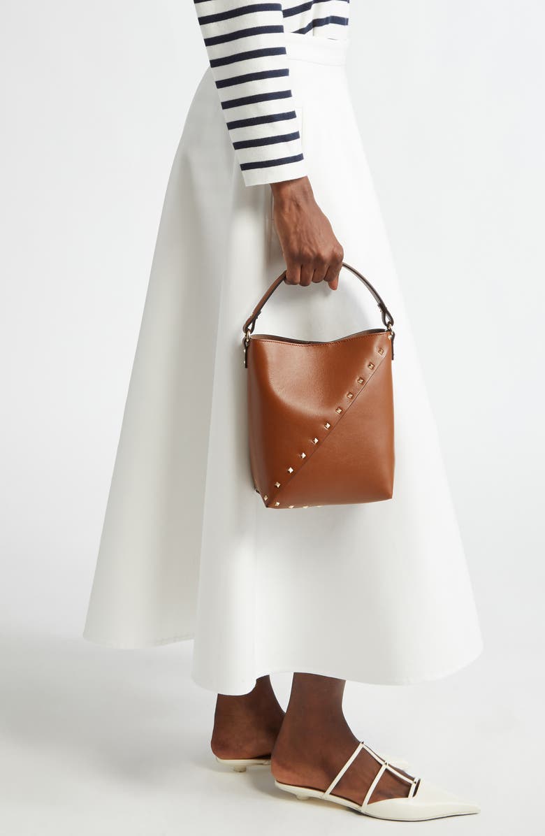 Valentino Garavani Rockstud Wispy Crossbody Bucket Bag, Alternate, color,