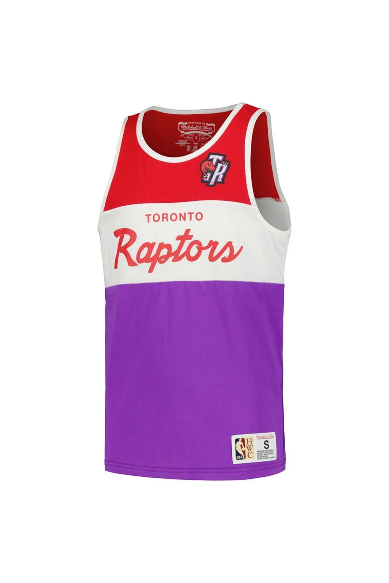 Youth Mitchell & Ness Purple Toronto Raptors Hardwood Classics Special Script Tank Top, Alternate, color, Purple