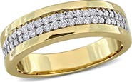 Julianna B. Men's Lab Grown Diamond Double Row Band