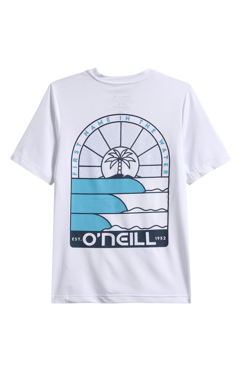 O'Neill Kids' TRVLR UPF Smart Shield Graphic T-Shirt, Alternate, color, White