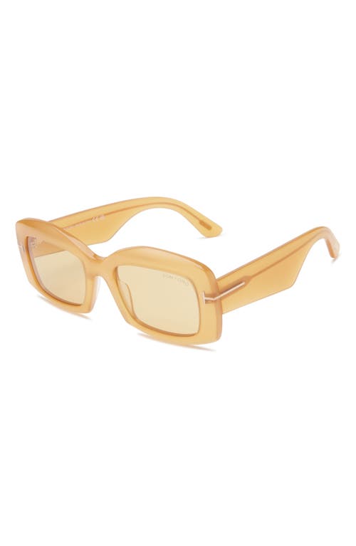 Tom Ford 83mm Square Sunglasses In Brown