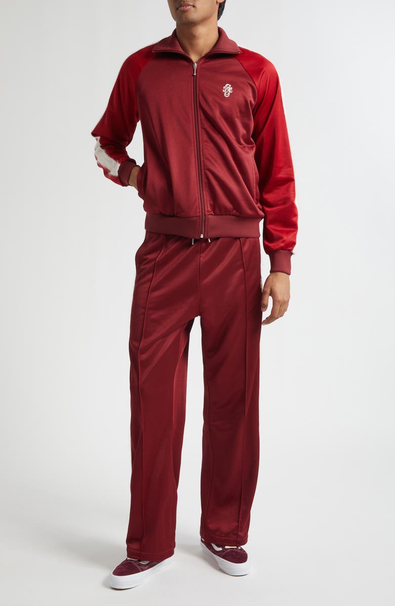 STOCKHOLM SURFBOARD CLUB Monogram Track Jacket, Alternate, color, Cherry