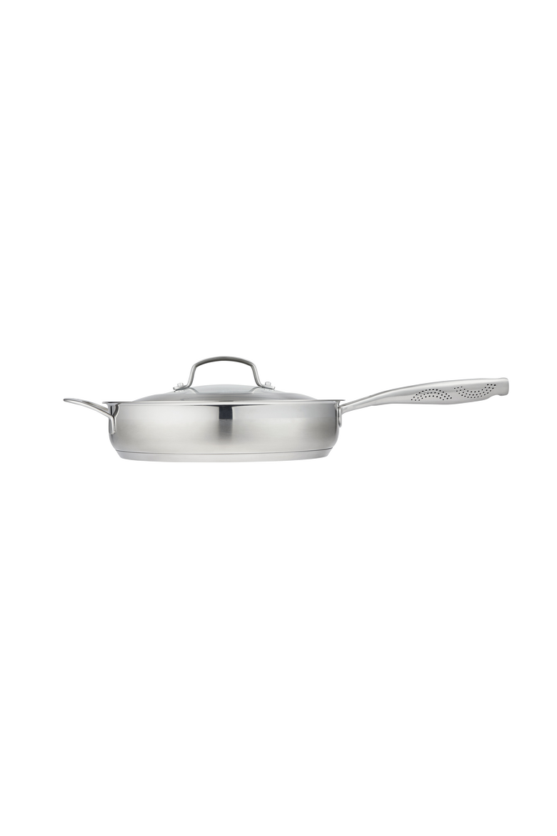 iD3® SS 3.5 Qt. Sauté Pan with Lid, Alternate, color, SILVER