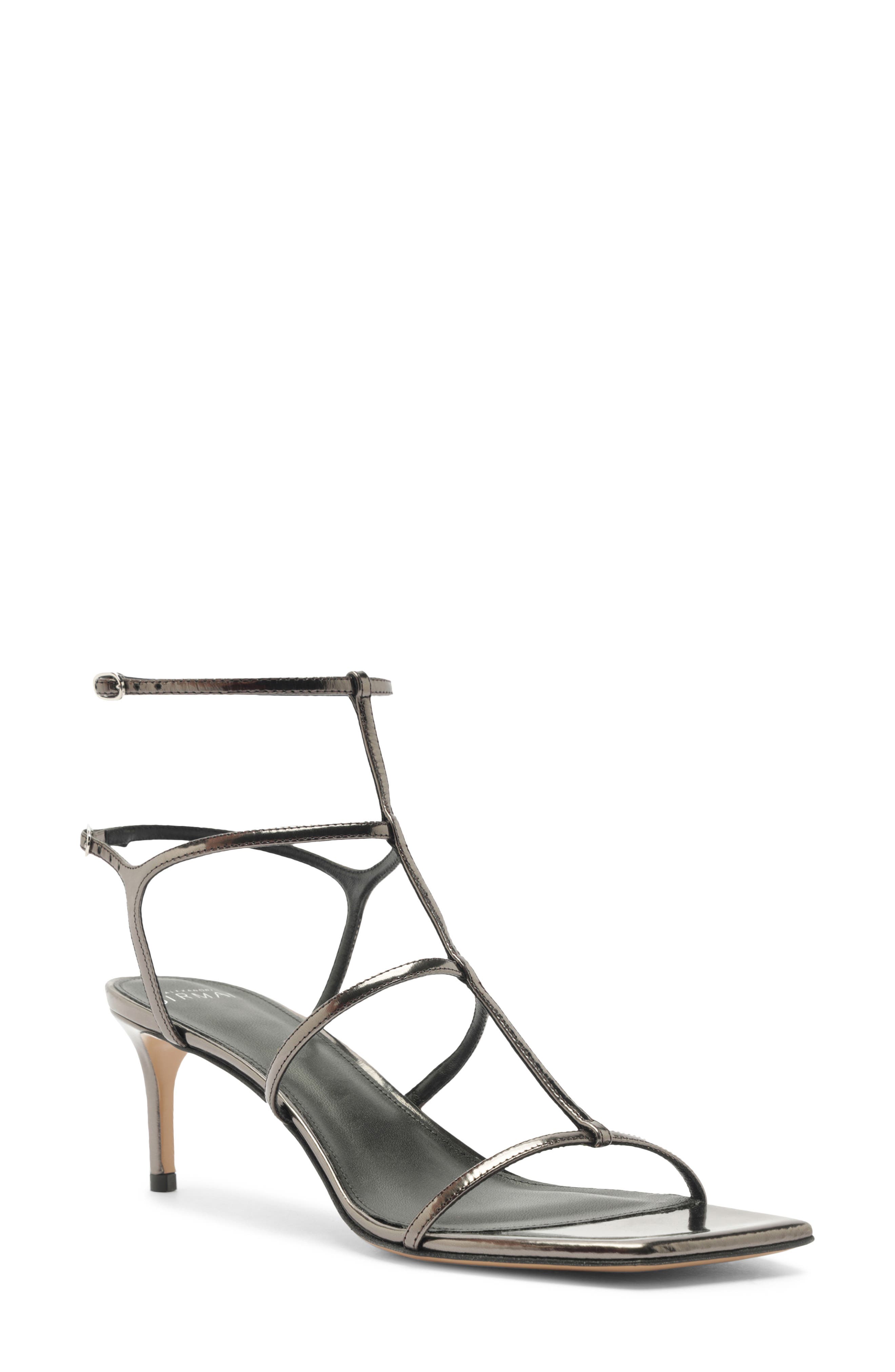 Alexandre Birman Amanda Cage Sandal, Main, color, Graphite
